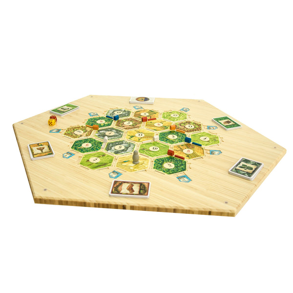 Reversible Bamboo 3-4/5-6 Player Hex Board