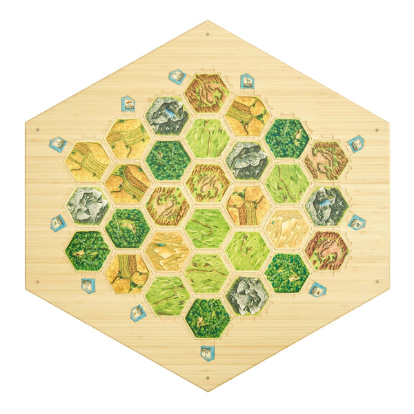 Reversible Bamboo 3-4/5-6 Player Hex Board