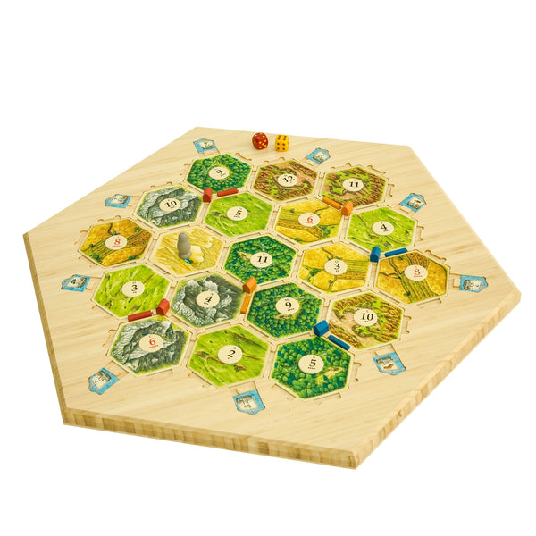 Bamboo 3 to 4 Player Hex Board